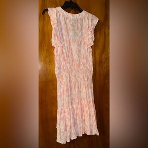 DKNY Peach and White Mini Dress